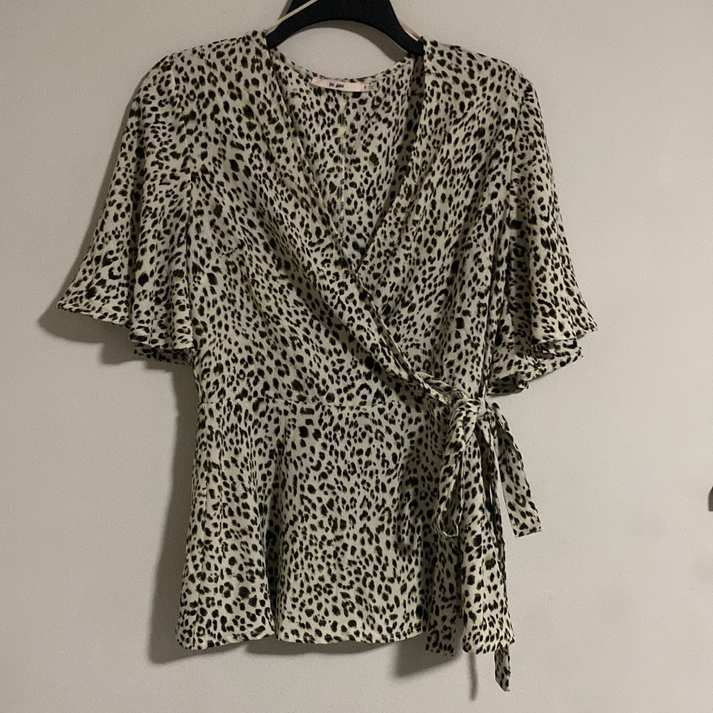 Leopard print blouse!